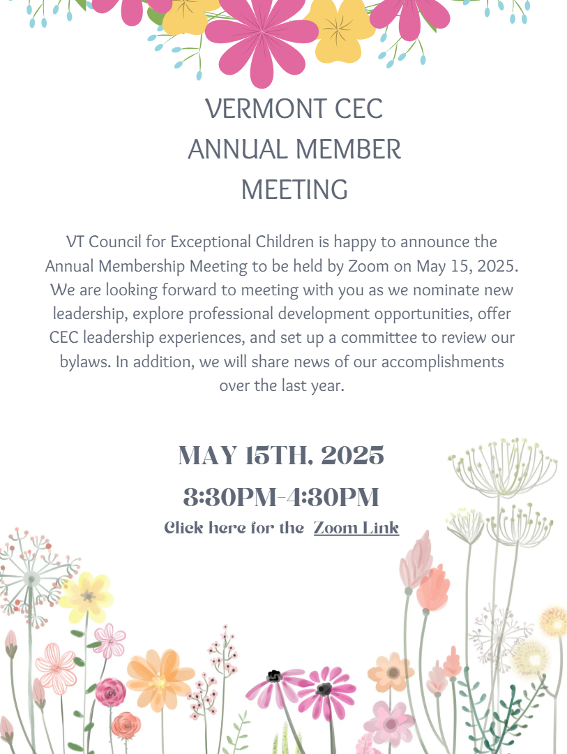 Vermont CEC Annual Member Meeting